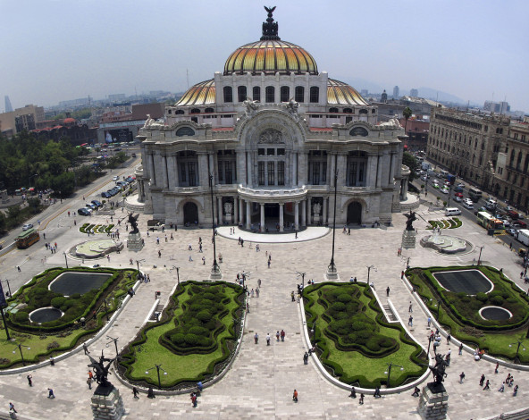 Обои картинки фото palacio, de, bellas, artes, мехико, города, дворцы, замки, крепости, мексика
