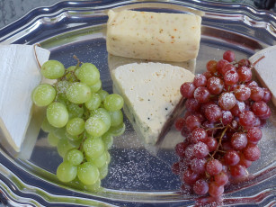 Картинка еда виноград сыр