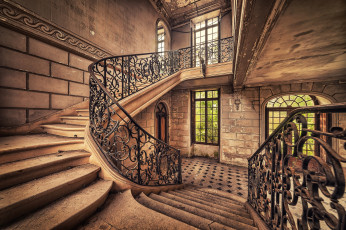 Картинка интерьер холлы лестницы корридоры холл дом лестница