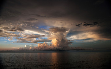Картинка природа стихия сумрак облако океан гроза