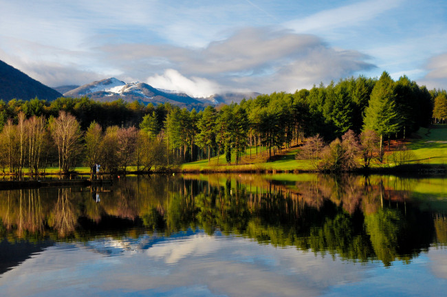 Обои картинки фото природа, реки, озера, осень, лес, река, отражение
