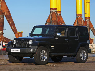 Картинка автомобили jeep indian unlimited wrangler summer темный