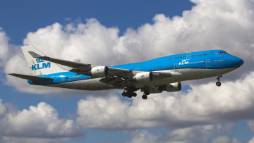 обоя boeing 747-400, авиация, пассажирские самолёты, авиалайнер