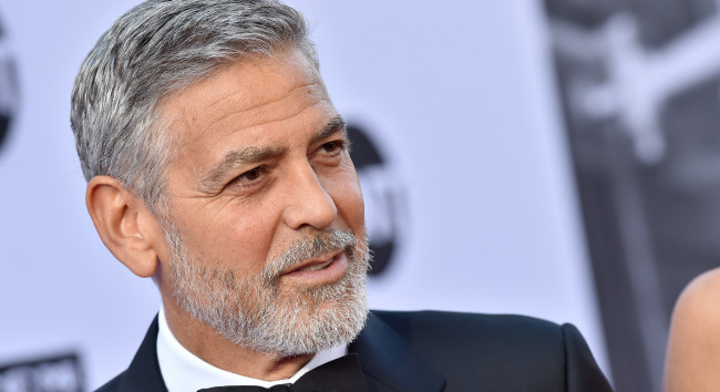 Обои картинки фото мужчины, george clooney, актер, лицо, борода