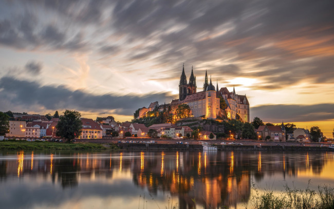 Обои картинки фото albrechtsburg castle, города, замки германии, albrechtsburg, castle