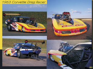 обоя chevrolet, corvette, drag, racer, автомобили, hotrod, dragster