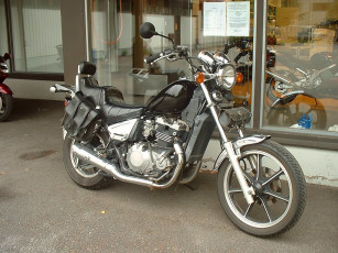 Картинка kawasaki ltd 454 musta мотоциклы