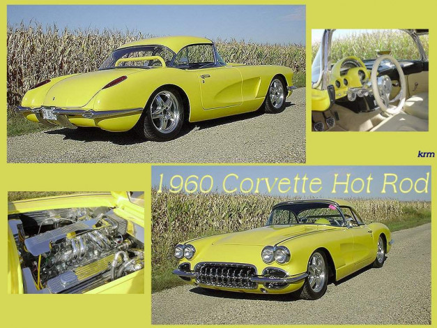 Обои картинки фото chevrolet, corvette, hot, rod, автомобили
