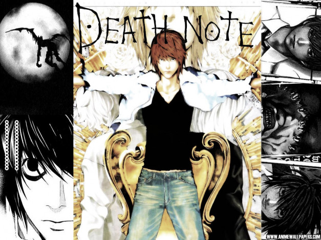 Обои картинки фото death, note, аниме