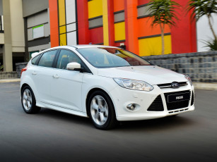 обоя автомобили, ford, sport, focus, светлый, 2014г