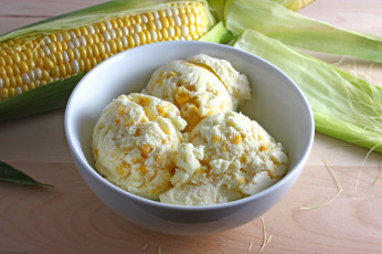 Картинка еда мороженое +десерты кукуруза