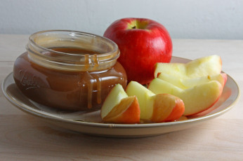 обоя еда, мёд,  варенье,  повидло,  джем, джем, яблоко
