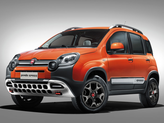 Обои картинки фото автомобили, fiat, 2014г, 345, cross, красный, freemont