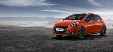 Картинка автомобили peugeot красный 208 5-door 2015г