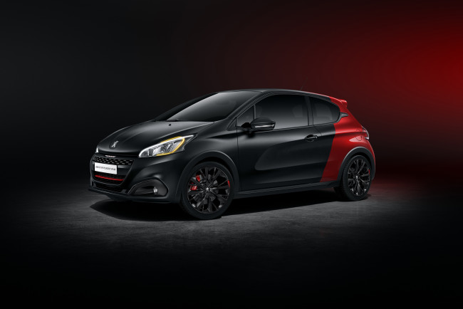 Обои картинки фото автомобили, peugeot, sport, gti, by, 208, темный, 2015г