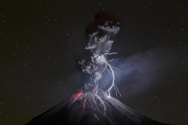 Обои картинки фото вулкан, природа, стихия, горы