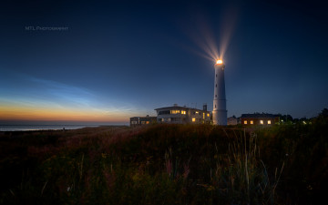 Картинка природа маяки маяк ночь море