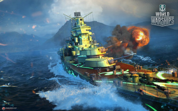 обоя видео игры, world of warships, симулятор, world, of, warships, онлайн, action