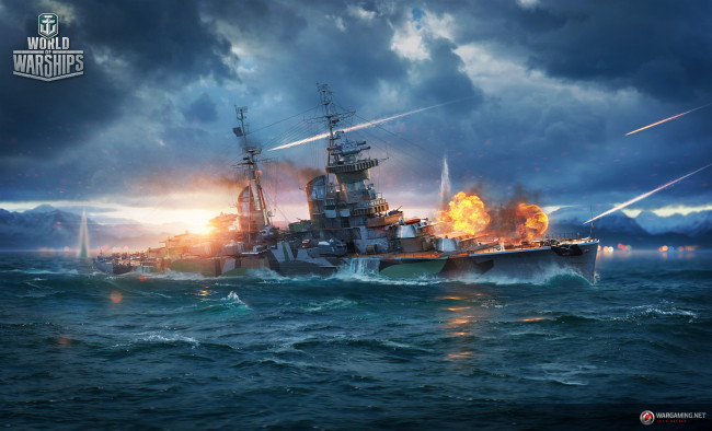 Обои картинки фото видео игры, world of warships, action, симулятор, world, of, warships, онлайн