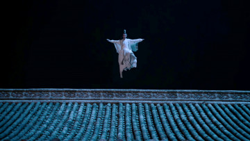 Картинка кино+фильмы the+untamed лань ванцзи крыша прыжок