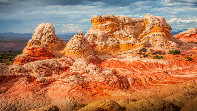 Обои картинки фото vermillion cliffs, white pocket, arizona, природа, горы, vermillion, cliffs, white, pocket