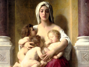 Картинка adolphe-william+bouguereau рисованное женщина дети колонны