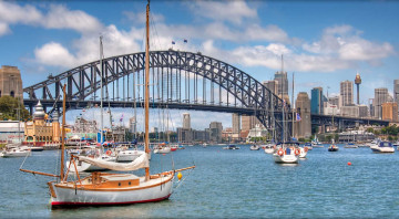обоя sydney harbour bridge, города, сидней , австралия, sydney, harbour, bridge