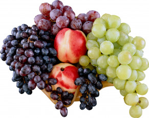 Картинка еда фрукты ягоды виноград нектарины