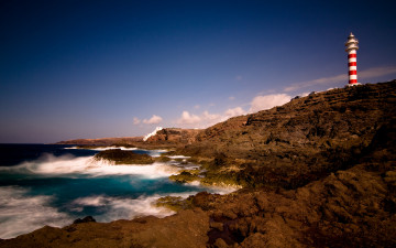 Картинка природа маяки маяк океан канарские острова gran canaria canary islands скалы