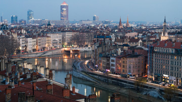 Картинка города панорамы лион франция