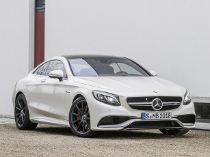 Картинка автомобили mercedes-benz светлы 2014 coupе amg s 63 c217