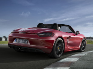 Картинка автомобили porsche boxster 2014г 981 gts красный