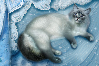 Картинка рисованные животные кот