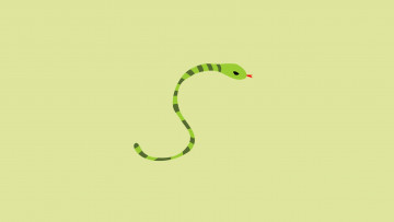 Картинка рисованные минимализм змея