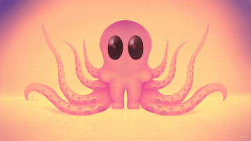 Картинка рисованное минимализм octopus