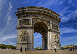 обоя arc de triomphe,  paris, города, париж , франция, арка