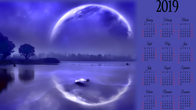 Обои картинки фото календари, фэнтези, планета, водоем, бутылка, дерево