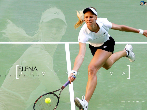 Обои картинки фото елена, дементьева, спорт, теннис