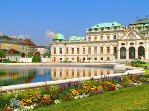 Картинка castello del belvedere города вена австрия