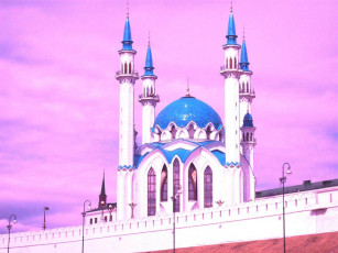 обоя мечеть, кул, шариф, казанском, кремле, города, мечети, медресе