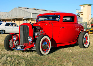 Картинка автомобили выставки уличные фото rod hot at the twilight coupe ford 1932