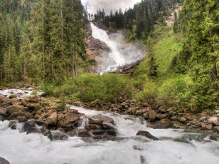 Картинка австрийские альпы природа водопады река водопад горы