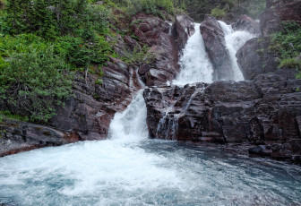 Картинка природа водопады сша штат монтана