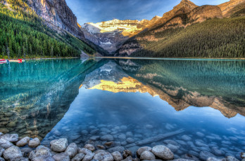 Картинка природа реки озера пейзаж горы отражение камни