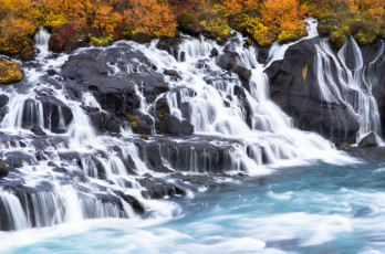 Картинка природа водопады исландия