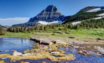 Картинка природа реки озера сша штат монтана