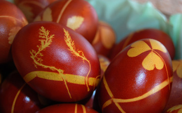 Картинка праздничные пасха яйца роспись крашенки