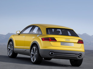 Картинка автомобили audi concept offroad tt желтый 2014