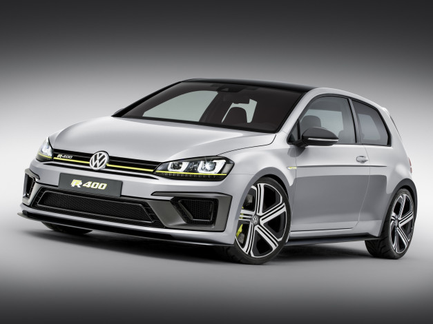 Обои картинки фото автомобили, volkswagen, 2014, typ, 5g, concept, r, 400, golf