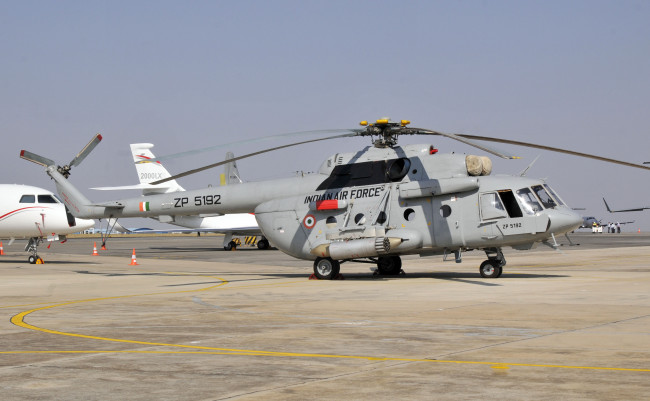 Обои картинки фото ми-17, авиация, вертолёты, ввс, индии, экспорт, военные, вертолеты, mi-17v-5